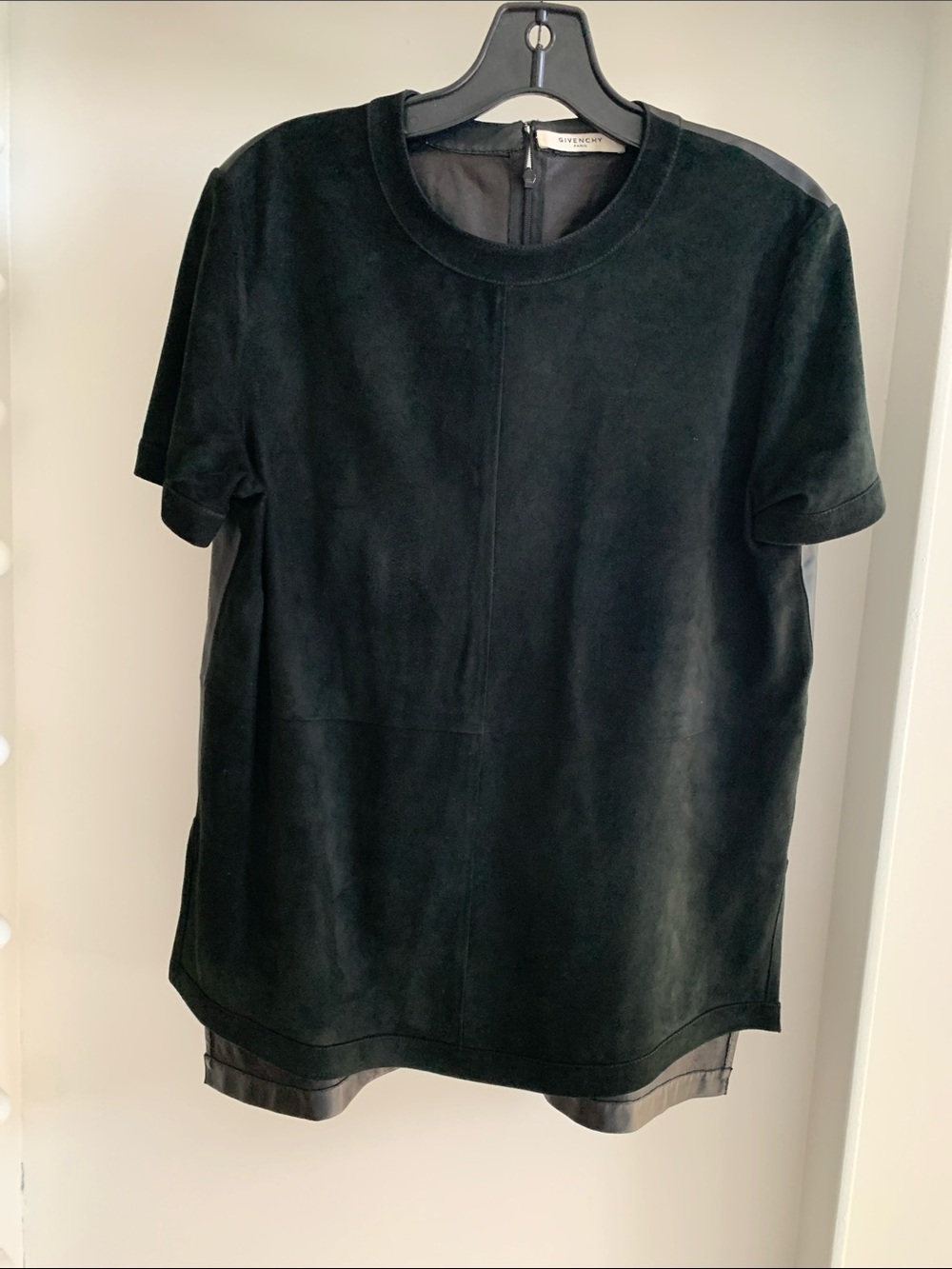 Givenchy Black Suede Top